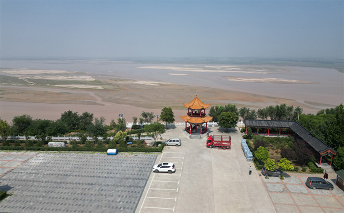 Repair and protection scheme for the high slope of the Yellow River viewing platform