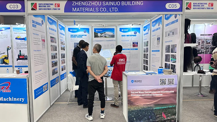 Zhengsai Shiled with Soil and Water Conservation Desertification Control Technology Presented at the Kenya International Industrial Exhibition