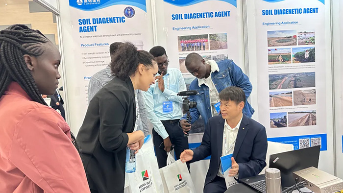 Zhengsai Shiled with Soil and Water Conservation Desertification Control Technology Presented at the Kenya International Industrial Exhibition