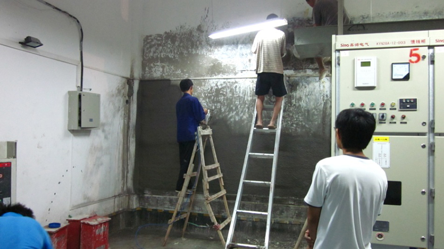 Treatment of leakage in underground power distribution room