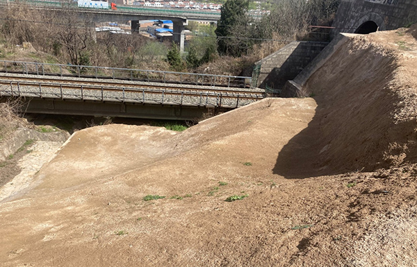 Railway slope protection