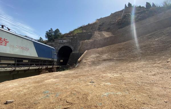 Railway slope protection