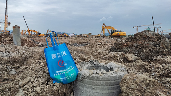 Hardening of beach mud