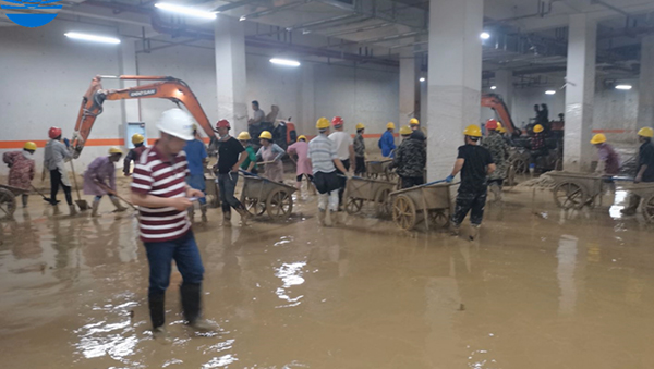 Treatment of water and natural gas leakage in underground garages