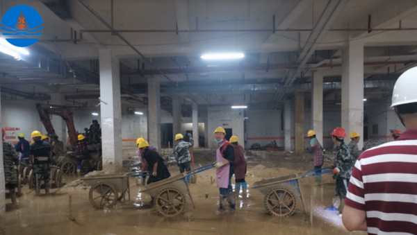 Treatment of water and natural gas leakage in underground garages