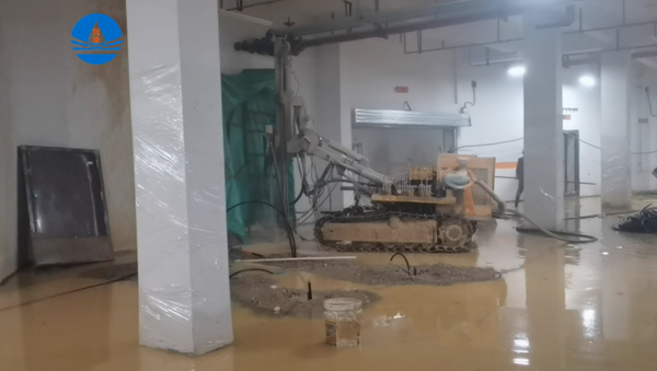 Treatment of water and natural gas leakage in underground garages