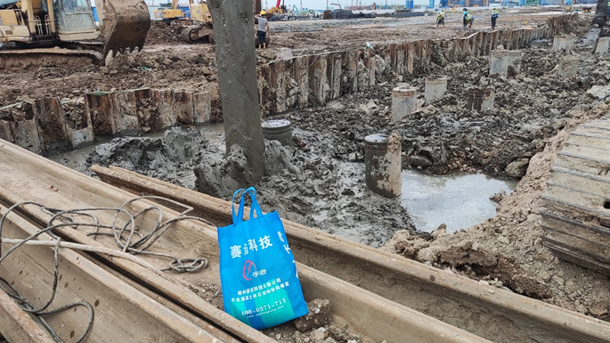 Hardening of Beach Mud
